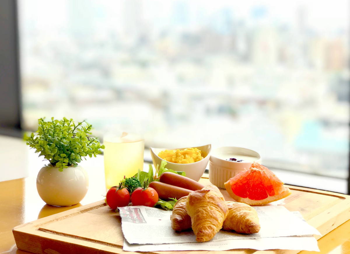 東京セントラルユースホステルの朝食