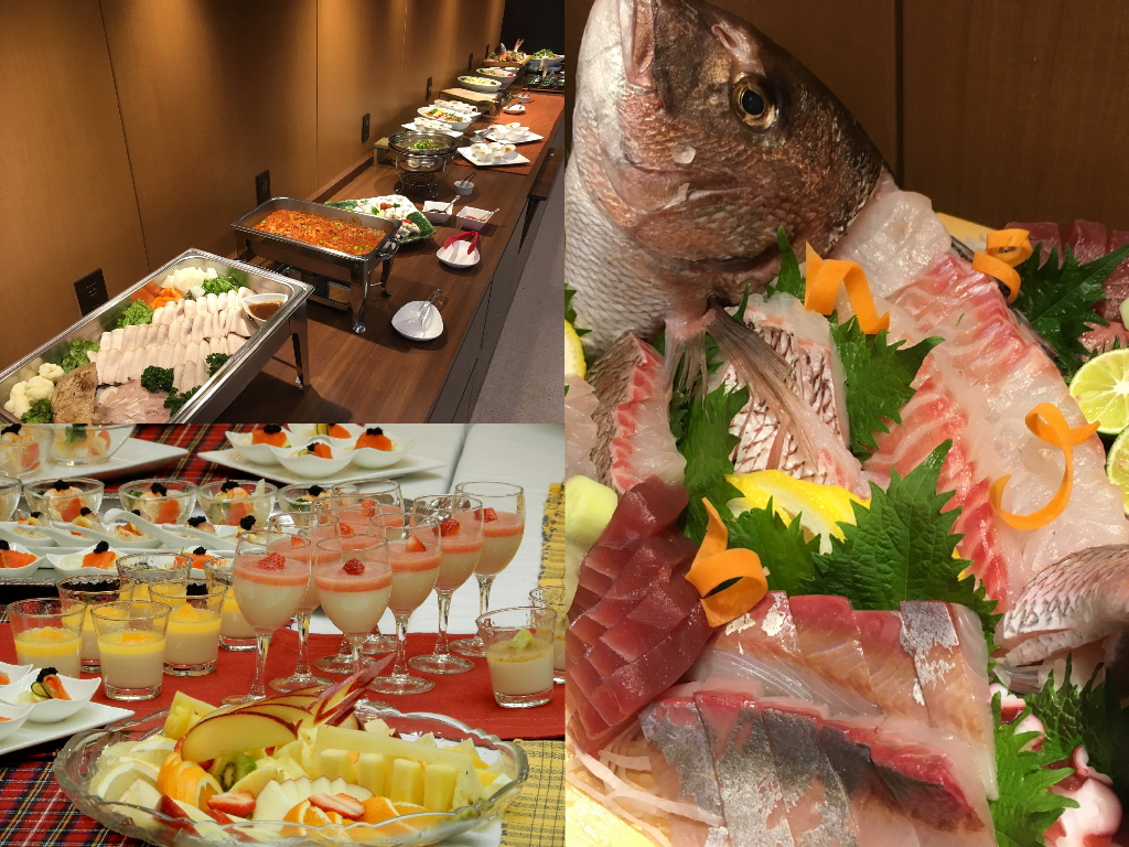 東京セントラルユースホステルの職員が考える栄養もボリュームも満点の日替わりの夕食ビュッフェその２
